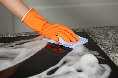Professional oven cleaning service for a home kitchen in W10