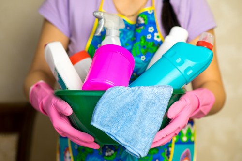 Professional carpet cleaners in W10 refreshing a living room carpet