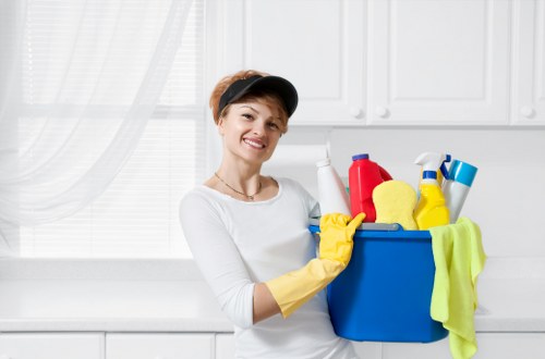 A clean oven door and refreshed appliance after professional cleaning