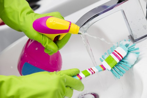 Careful spot treatment for upholstery stain removal in W10