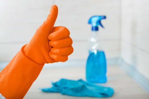 Local cleaning service restoring stained fabric and flooring in W10