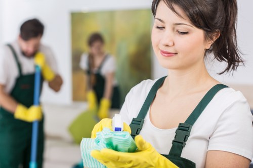 Local domestic cleaner working in a W10 kitchen and living area