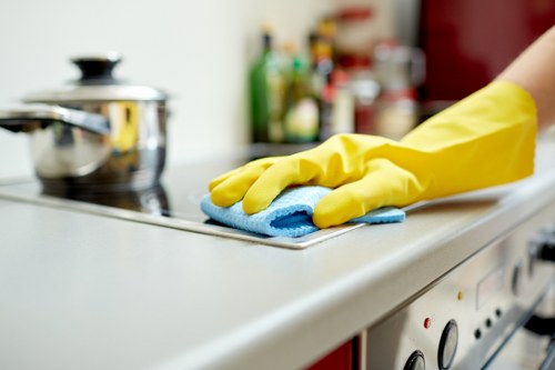 Kitchen and bathroom deep cleaning in West London property
