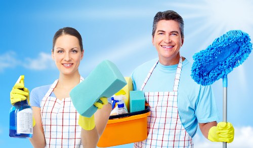 Carpet cleaning process with attention to wet floor safety